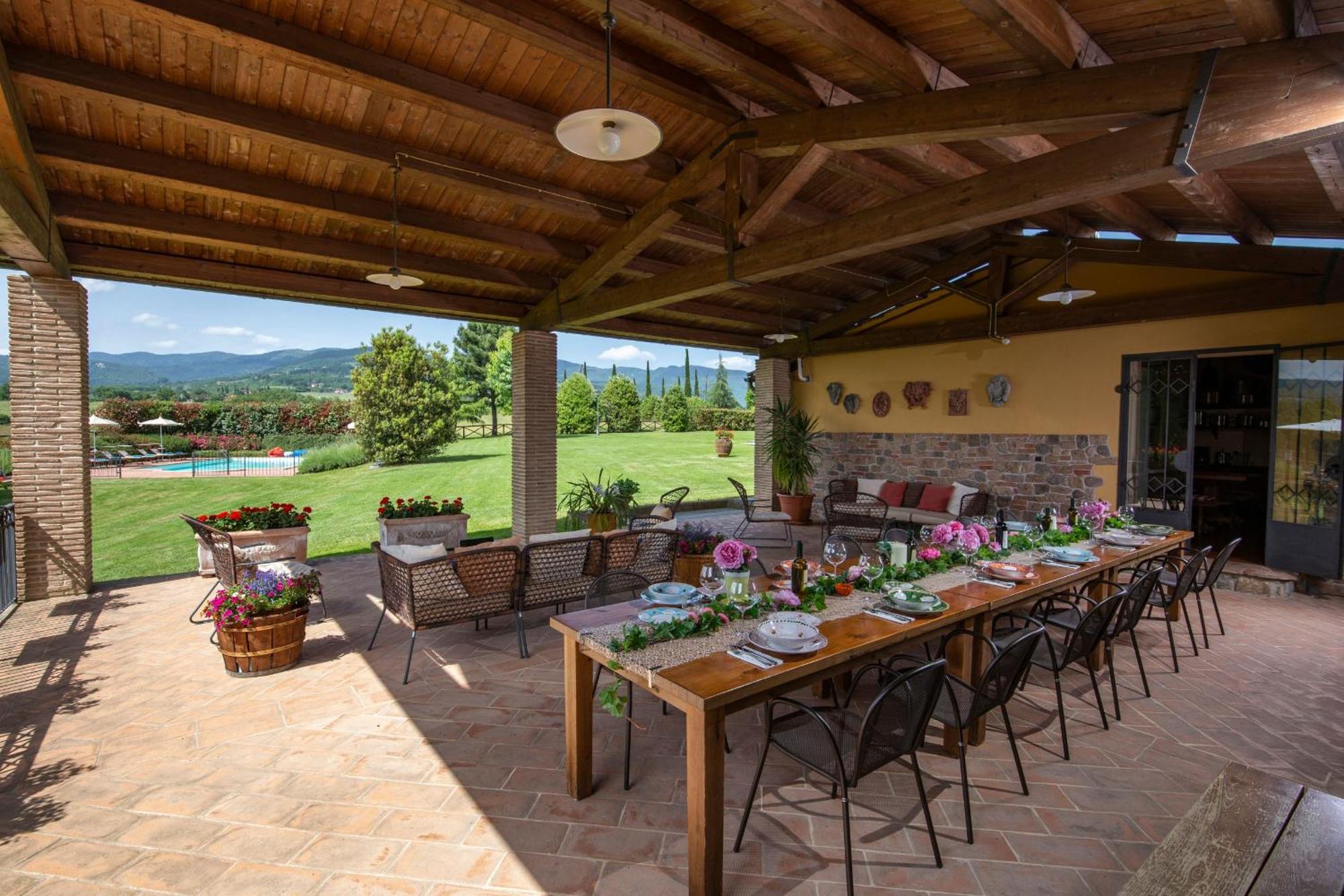 Villa La Cornice - Homelike Villas Bibbiena Exterior foto